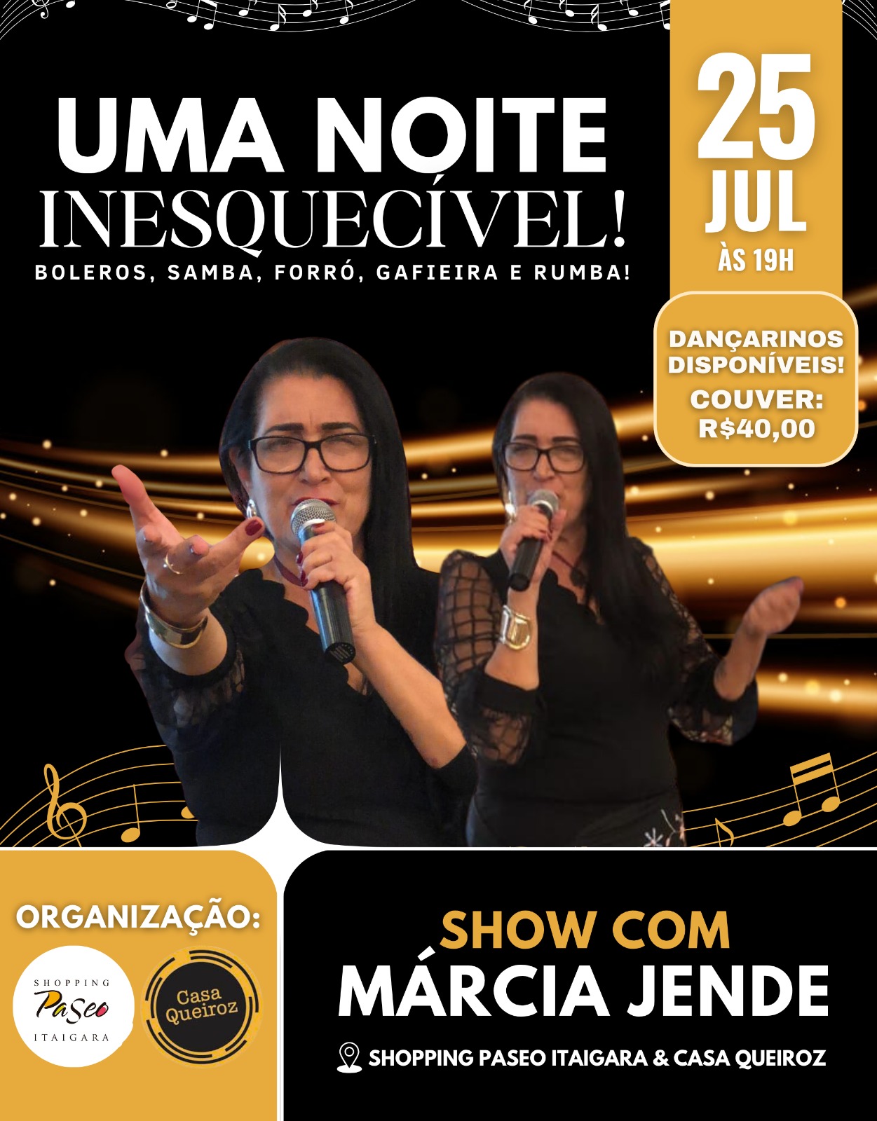 MÁRCIA JENDE CANTORA GUERREIRA DA SERESTA COM  VOZ VALENTE CALIBRADA.  BAIANA. CANTA  AXÉ BOSSA NOVA  SAMBA E TODOS OS RÍTMO.  CONTATO PARA EVENTOS, FESTAS PRIVATIVAS E SHOWS +55 71 9664-6892