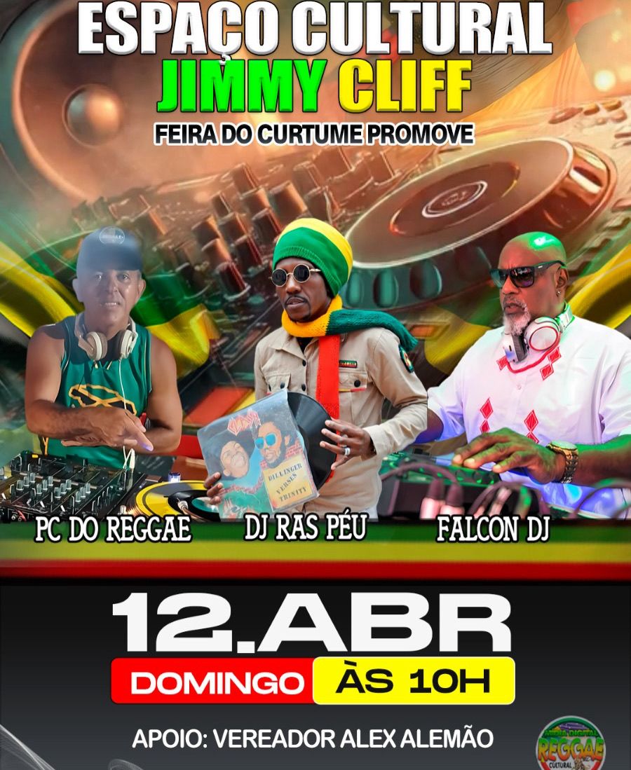 DJ FALCON SOM & TODO DOMINGO É NA FEIRA DE SÃO JOAQUIM CALÇADA SALVADOR BAHIA, ÁS 10 HS. VENHA CURTIR O REGAEE E VER O PÔR-DO-SOL  NO MAR DA CALÇADA