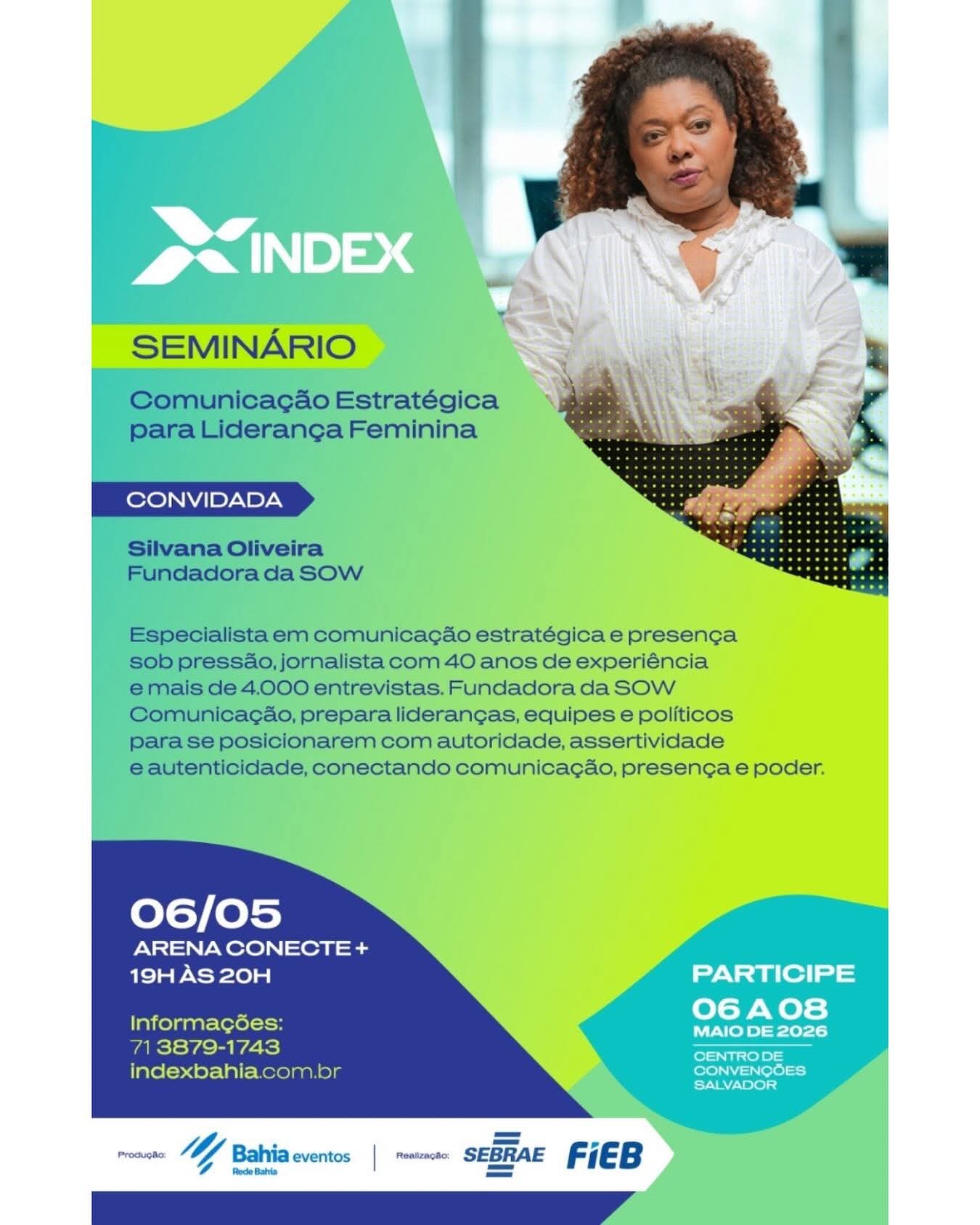 COMUNICAÇÃO ESTRATÉGICA EFICAZ : A ESPECIALISTA JORNALISTA SILVANA OLIVEIRA EXPLICA CLARAMENTE, DIA 06 DE MAIO DE 2026, ARENA CONECTE. INSCREVA-SE AQUI NESSE LINK Aqui : https://sowcomunicacao.com/