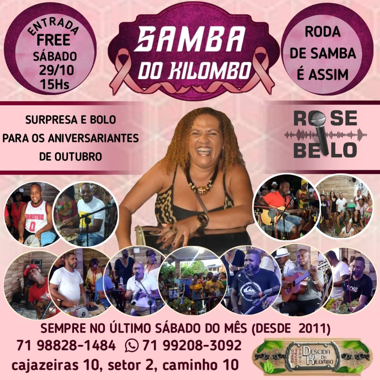 SAMBA DO KILOMBO EM CAJAZEIRA SALVADOR BAHIA CONTATO 988281484