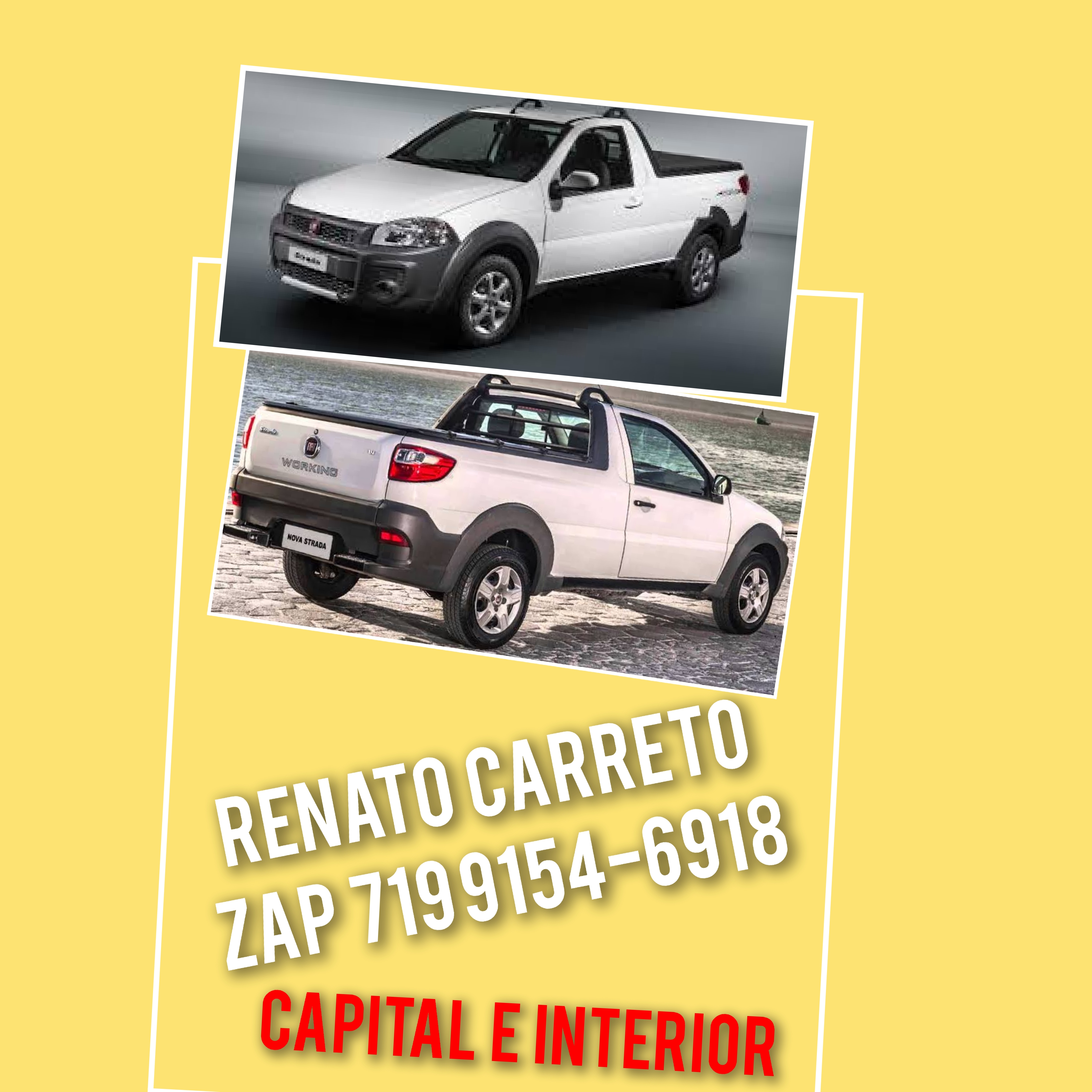 RENATO CARRETO. JÁ DEU TUDO CERTINHO. VAMOS LA  E JÁ.                   COM JESUS.                                                PIX  E  CONTATO  7199154-6918